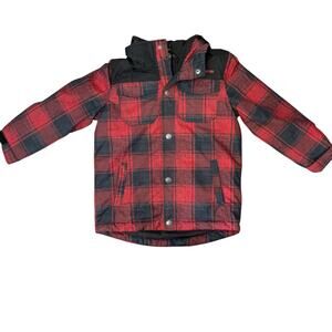 Free Country Boys sz. XS red & black winter coat, warm, cozy #4293